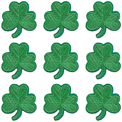 40Pcs Saint Patrick's Day Computerized Embroidery Cloth Self Adhesive Patches PATC-CY0001-51A-1