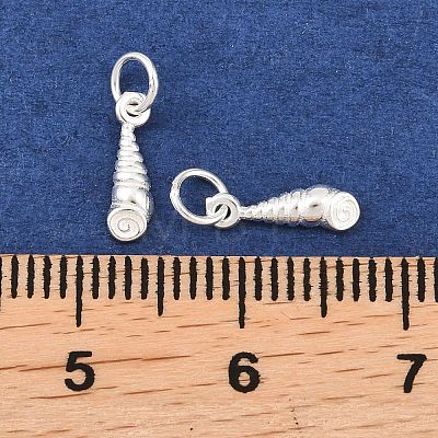 925 Sterling Silver Shell Shape Charms STER-I023-01S-04-1