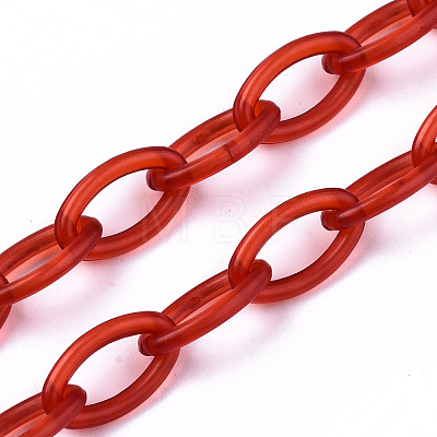 Handmade Transparent ABS Plastic Cable Chains X-KY-S166-001D-1