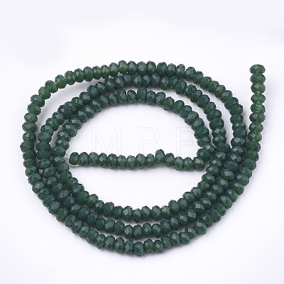 Opaque Solid Color Glass Beads Strands GLAA-S178-12A-11-1