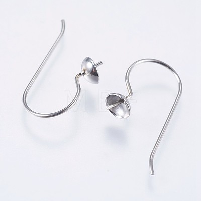 304 Stainless Steel Earring Hooks STAS-I097-063P-1