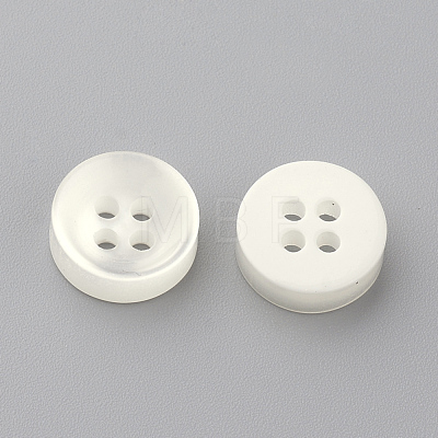 4-Hole Plastic Buttons X-BUTT-S020-10-1