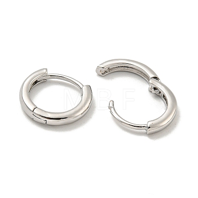 Brass Hoop Earrings EJEW-L211-08E-P-1