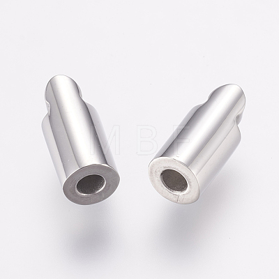 304 Stainless Steel Magnetic Clasps with Glue-in Ends STAS-E138-01P-1