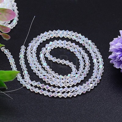 Faceted Imitation Austrian Crystal Bead Strands G-M180-8mm-02A-1
