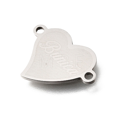 201 Stainless Steel Connector Charms STAS-B143-03H-P-1