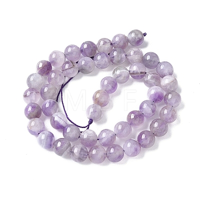 Natural Amethyst Beads Strands G-M445-8MM-01C-1