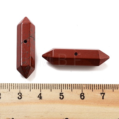 Natural Red Jasper Double Terminal Pointed Beads G-A231-01B-1