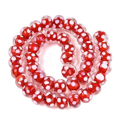 Handmade Lampwork Beads Strands LAMP-N037-05F-1