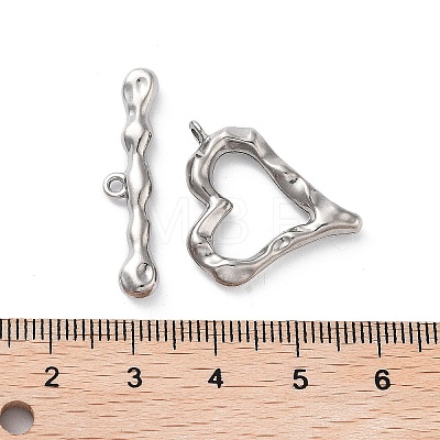 304 Stainless Steel Toggle Clasps STAS-A092-08A-P-1