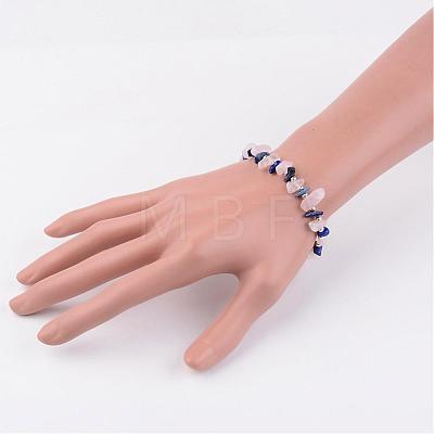 Gemstone Stretch Bracelets BJEW-JB02414-03-1