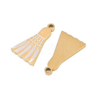 304 Stainless Steel Enamel Pendants STAS-Z190-07G-01-1