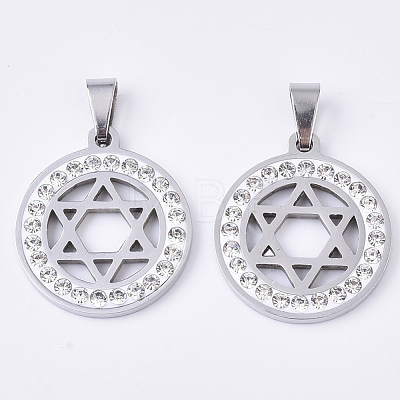 201 Stainless Steel Pendants STAS-N089-29P-1