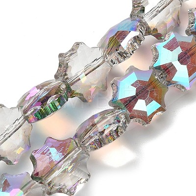 Electroplate Transparent Glass Beads EGLA-H112-04HR-01-1