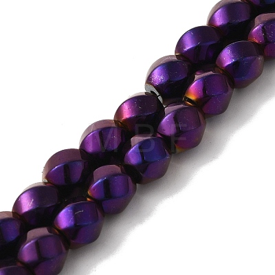 Electroplated Synthetic Magnetic Hematite Beads Strands G-I364-J01-03-1