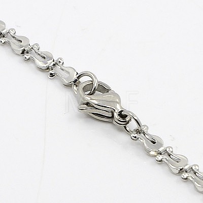 304 Stainless Steel Necklaces NJEW-F027-04-1