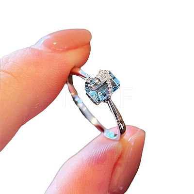 925 Sterling Silver with Cubic Zirconia Finger Rings FS-WGFD4D7-02-1