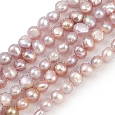 Natural Cultured Freshwater Pearl Beads Strands PEAR-P064-19E-04B-1