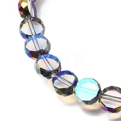 Electroplated Transparent Glass Beads Strands GL-CBA98F0-06C-05-1
