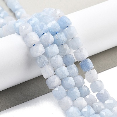 Natural Quartz Imitation Aquamarine Beads Strands G-C179-B04-01-1