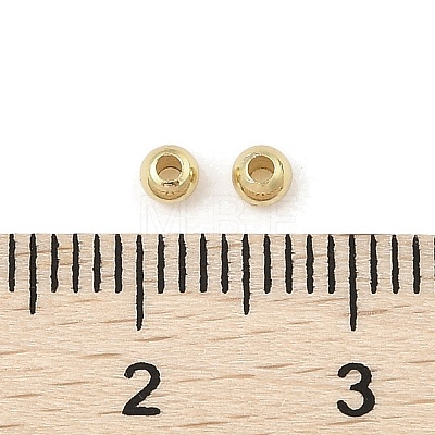 Rack Plating Brass Round Beads KK-A235-01G-02-1