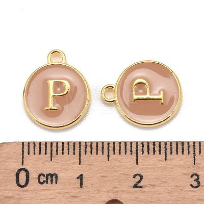 Golden Plated Alloy Enamel Charms ENAM-S118-06P-1