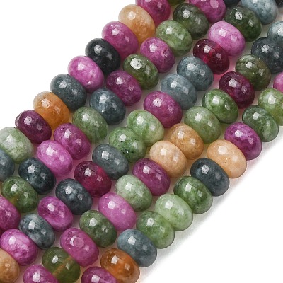 Natural White Jade Beads Strands G-E507-01-14-1