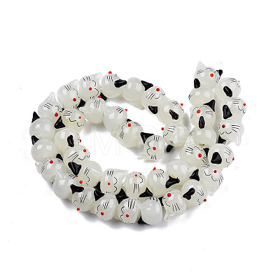 Handmade Lampwork Beads Strands LAMP-T017-19-1