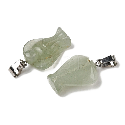 Natural Green Aventurine Pendants G-B127-10P-13-1