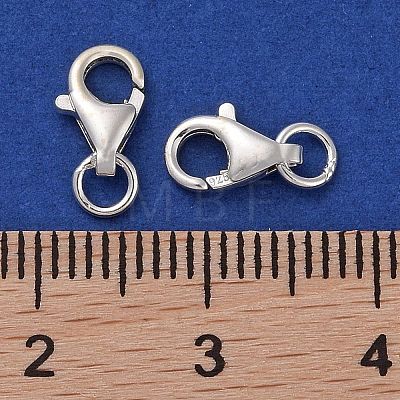 925 Sterling Silver Lobster Claw Clasps STER-K167-074A-S-1