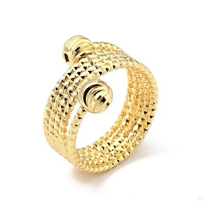 Brass Ball Multi Layer Wrap Ring for Men Women RJEW-E046-15G-1
