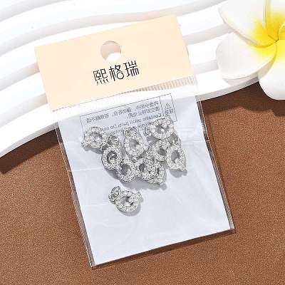 SHEGRACE Brass Micro Pave Clear Cubic Zirconia Pendants XGRQ29210-394P-Q-1