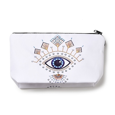 Evil Eye Theme Polyester Cosmetic Pouches ABAG-D009-01F-1