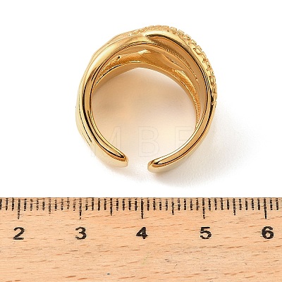 304 Stainless Steel Cuff Open Rings for Women RJEW-Z143-04G-1