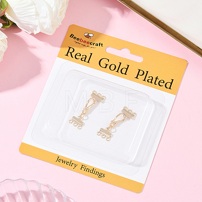 2Pcs Brass Hook and S-Hook Clasps FIND-BBC0004-40-1