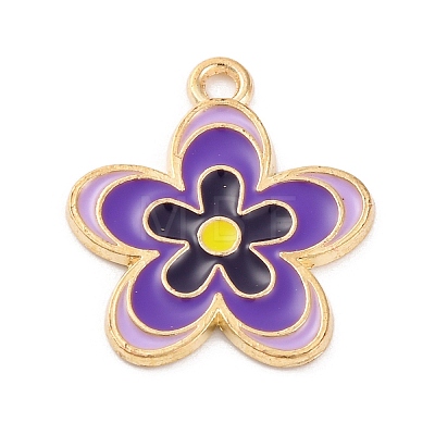 Alloy Enamel Pendants ENAM-Q001-04G-05-1