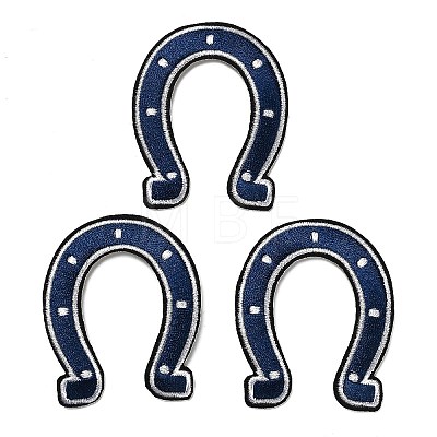 Horseshoe Embroidery Style Cloth Iron on/Sew on Patches PATC-XCP0001-02-1