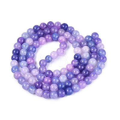 Baking Paint Crackle Glass Beads Strands GLAA-Q106-03A-05-1