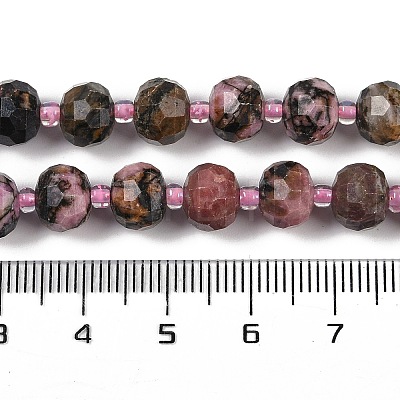 Natural Rhodonite Beads Strands G-H057-A12-01-1