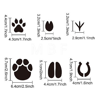 PET Hollow Out Drawing Painting Stencils DIY-WH0403-010-1