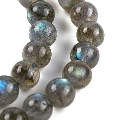 Grade AA Natural Gemstone Labradorite Round Beads Strands G-E251-33-6mm-01-1