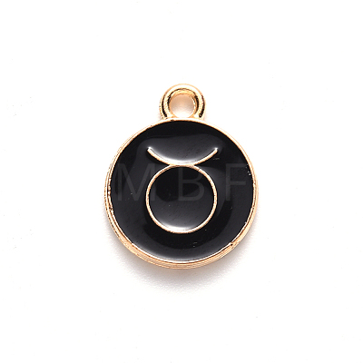 Alloy Enamel Pendants ENAM-S124-01B-08C-1