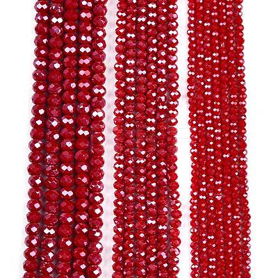 Electroplate Glass Beads Strands EGLA-A044-P4mm-A15-1