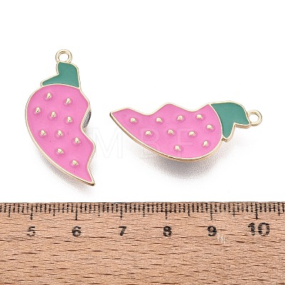 Alloy with Enamel Split Pendants PALLOY-Q466-05G-01-1