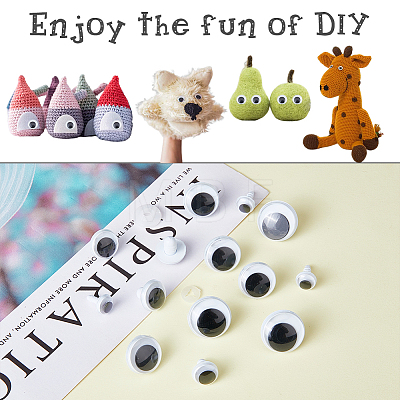 5 Style Craft Plastic Doll Eyes Stuffed Toy Eyes DIY-FH0005-04-1