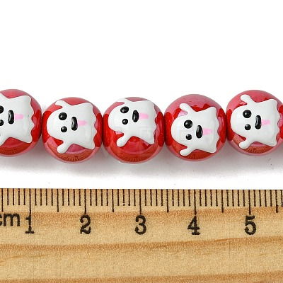 Handmade Porcelain Beads Strands PORC-A025-01C-1