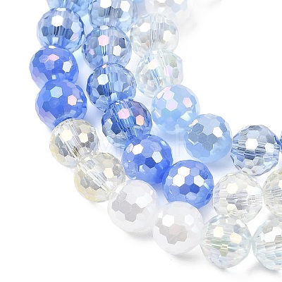 Electroplate Glass Beads Strands EGLA-D300-06-8mm-21-1