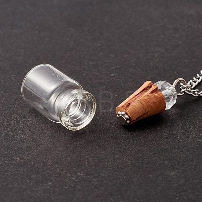 Empty Perfume Bottle Pendants GLAA-H017-01B-1