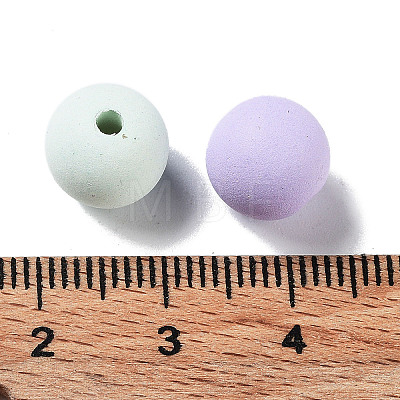Opaque Acrylic Beads OACR-Z013-40B-1