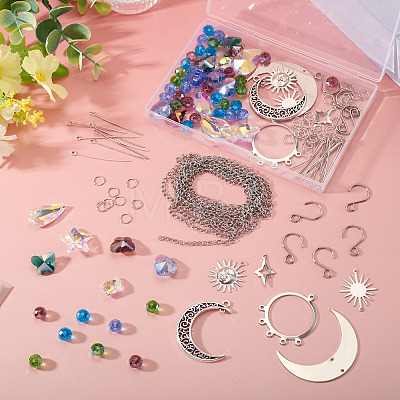 DIY Star Moon Suncatcher Making Kits DIY-TA0013-80-1